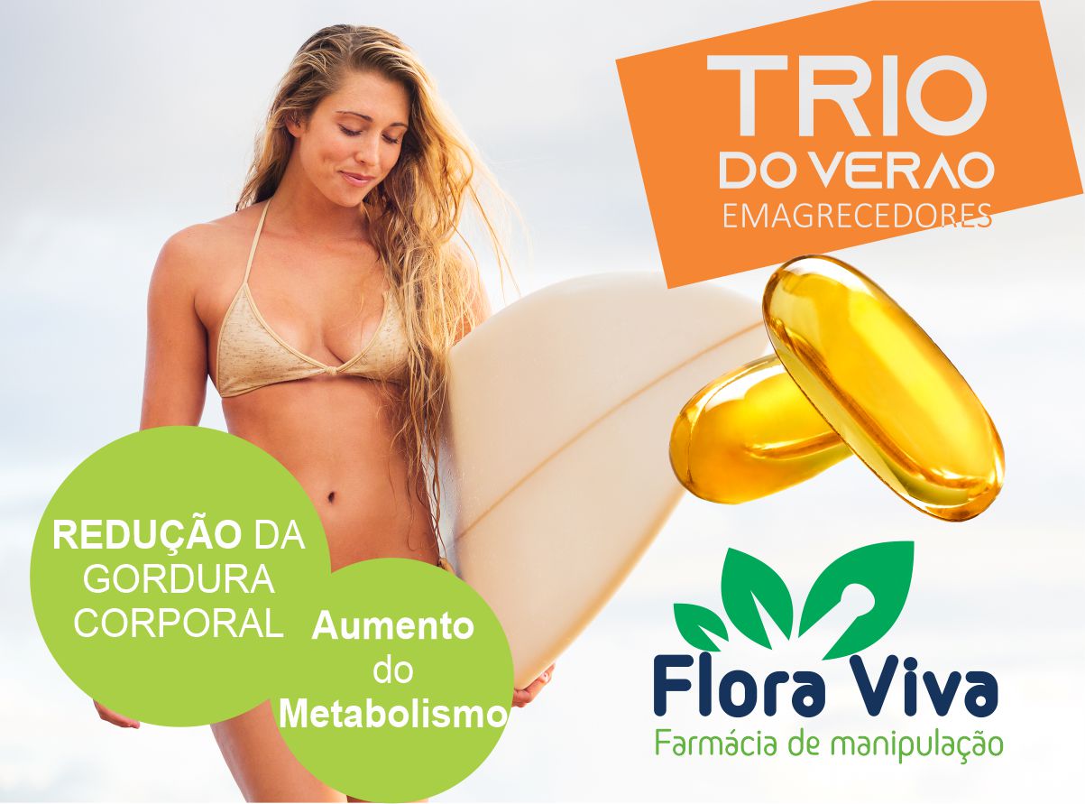 Kit Emagrecedor Trio Do Verão 60 Cápsulas Com Gel Flora Viva - Image 3